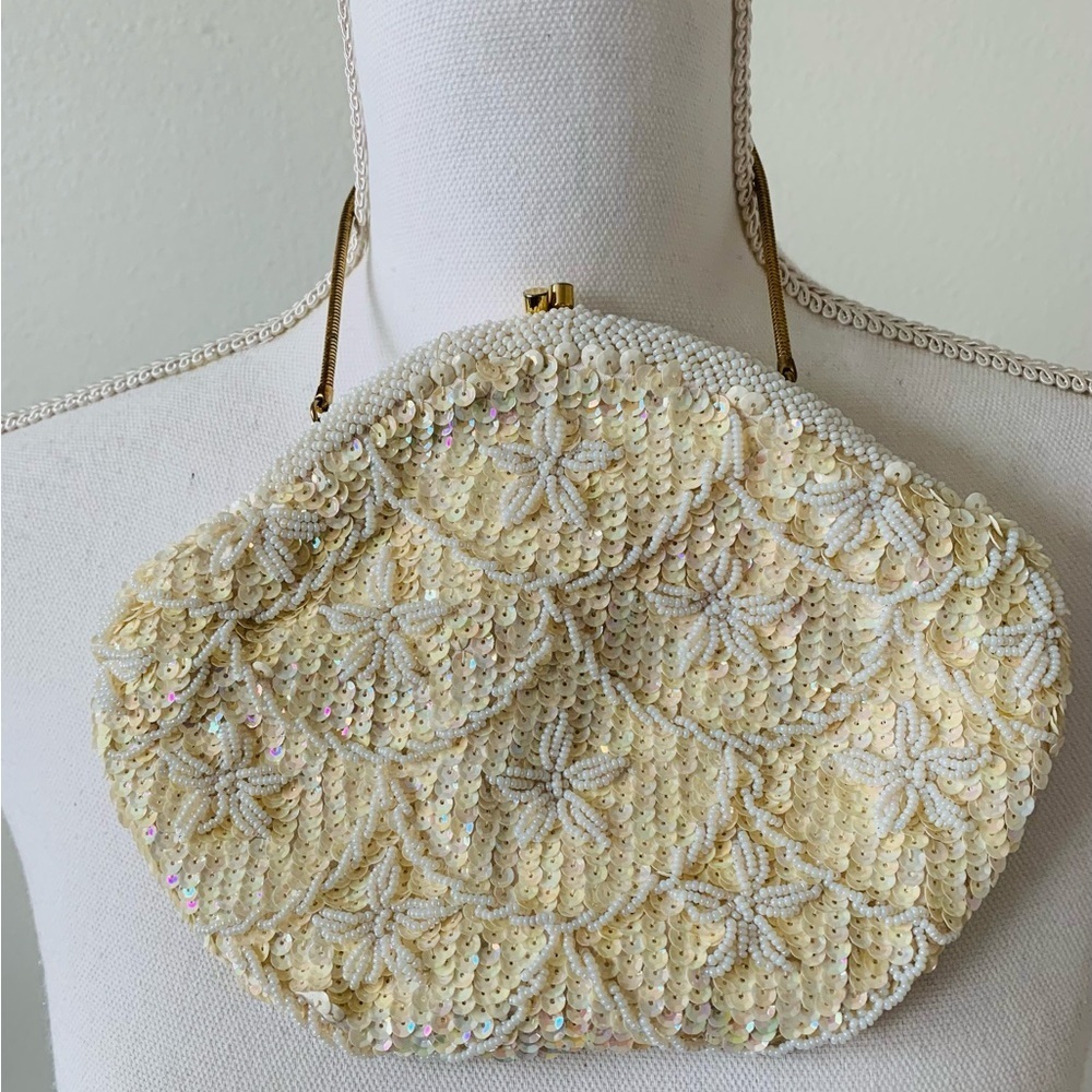Hand Beaded Emson Marca Registrada Evening Bag 5/8”